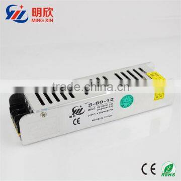 60w led driver strip shape slim power 12v dc 5a 60w strip shape power supply