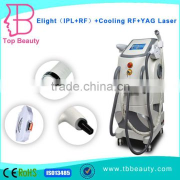 China factory supplier 3 in 1 best e-light ipl rf nd yag laser multifunction machine