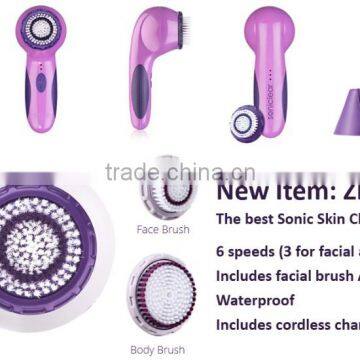 New Adult Waterproof Supersonic Rotating Body Cleaner Brush With USB Wireless Charging For Exfoliating And Massage photo-6