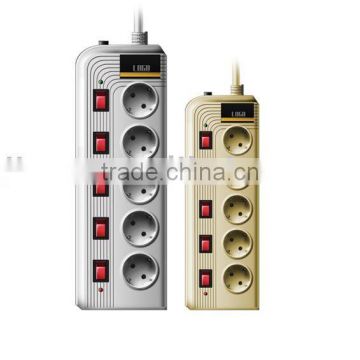 Surge protected socket TS-2008-F