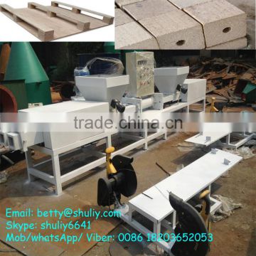 High density wooden pallet block making machine/ compress wooden pallet making machine