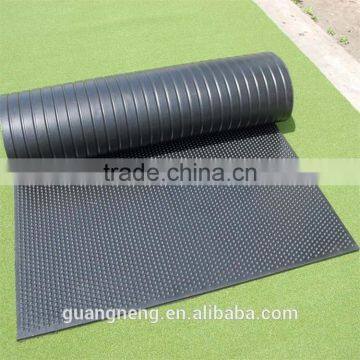 Aging Resistance round dot Rubber stable Mats , Horse Cow rubber Mat