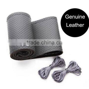 Free Gifts Genuine Leather Car Steering Wheel Cover for Automobile Sales Servicshop 4S photo-4