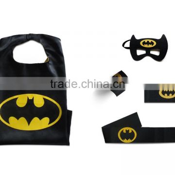 Superhero Cape and Mask Costumes For Kids SET- Capes, Masks Stickers and Tattoos