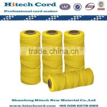 yellow color 1mm/2mm/3mm Poly braided twine Cord for mason line