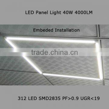 2017 New Construction 600x600MM 36W or 40W SMD2835 PF>0.9 LED Panel Light with LIFUD driver