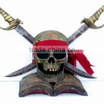 Make resin head sculpture carving polyresin pirate bust sculpture