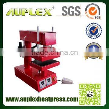 CE Tested Multicolor Dual Heated Small Plate Pneumatic Press with 3000+ pounds Pressure