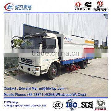 Dongfeng 4*2 type 120hp 7 ton tractor mounted sweeper