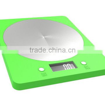 Digital kitchen scale with ABS/stainless steel platform