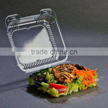 OPS hinged clamshell plastic cookie/cake/pastry/snack container