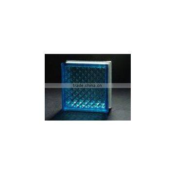 Blue Lattice Glass Block with CE & ISO9001