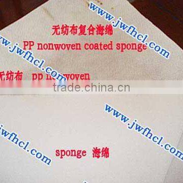 PP nonwoven coated with sponge