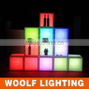 Rechargeable Waterproof Plastic LED Square Ice Bucket for Pub photo-4