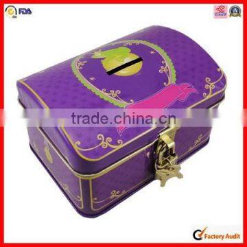 Convenient Carrying Handle Rectangle Lunch Box Tin Can photo-5