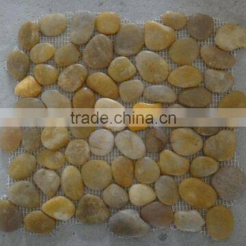 Polished Mixed Color Pebble Mesh Tiles photo-2