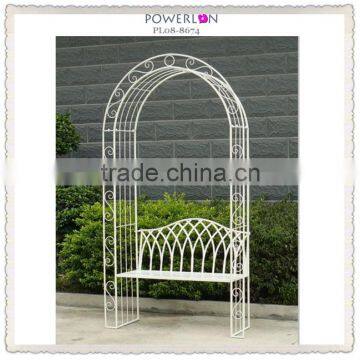 eco-friendly western white metal flower arch