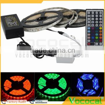 10M 3528 Waterproof SMD RGB 600LEDs Party LED Strip Light Kit Lamp 44Key IR remote EU Plug