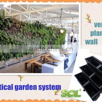 Plastic Vertical Wall Planter, Hanging Wall Grow Bags With Pocket SL-XQ5057 GREEN WALL POTS photo-2