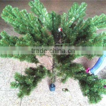Home Garden Edging Decorative 7.5ft Height 700 Pcs of Pine Tips Artificial Green Plastic LED Lights Christmas Trees ESDS11 1707 photo-2