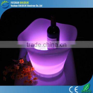 Computer Control Plastic Battery Rechargeable Ice Bucket Illuminated LED Beer Cooler photo-6