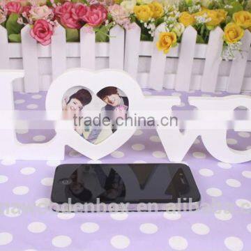 Home Decor Wooden Love Photo Frame for Wedding Decoration