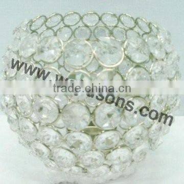 Candle Stick Holders,crystal Beaded Votive Candle Holders photo-3