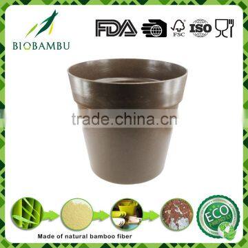 High Standard Practical Best Design Outdoor&Indoor Bamboo Fiber Pots photo-2