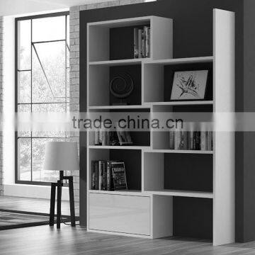 Magazine Display Shelf With Storage Cabinet Wooden Book Shelf photo-4