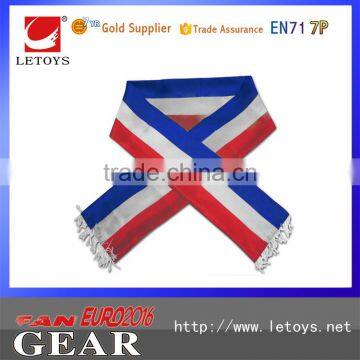 100% polyester satin printing world cup sports team promotional football fan Scarf