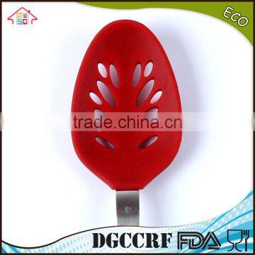 NBRSC Kitchen Utensils Silicone Ladle Spoon Non-Stick Silicon Slotted Spoon Dipper Scoop photo-6