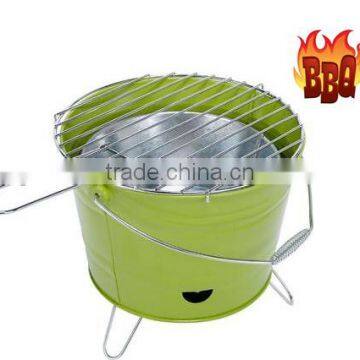 Manufacturing Green BBQ bucket Charcoal BBQ