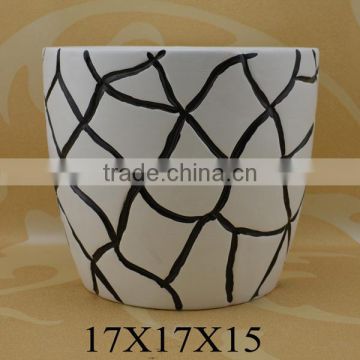 factory ceramic flower pot for garden plant decoration