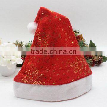 Best Products Various Custom Star Flower Pattern Small Square Polyester Xmas Cap Wool Felt Personalized Felt Christmas Hat photo-3