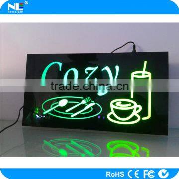 Outdoor Programmable Acrylic LED Signs/ Replacement Neon Sign LED Epoxy Resin Sign photo-3