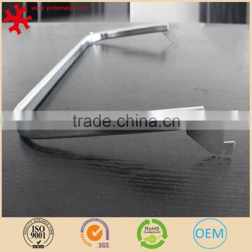 Store Fixtures Slatwall Hang Rail U-Shaped Hanging Bar Chromed Clothing Hanging Bracket photo-5