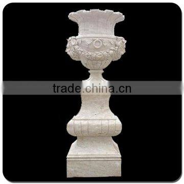 China Cheap Price Large Granite Flowerpot Outdoor Garden photo-2