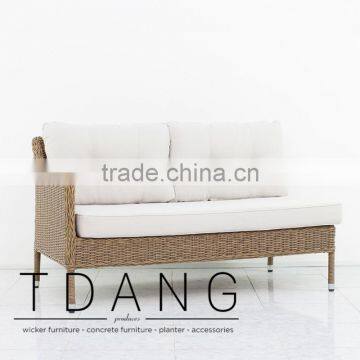 Harrison Right Hand Wicker Bench - Poly Rattan Furniture - Vietnam Outdoor Wicker Set photo-2