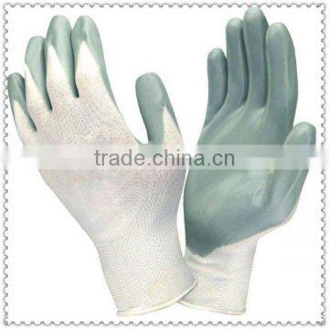Chemical resistance nitrile gloves with palm coatedJRE32