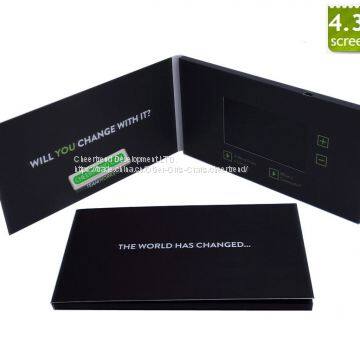 4.3 inch Lcd Digital Video Brochure, Video greeting card,Video booklet