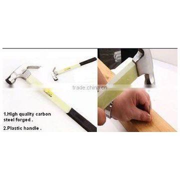 Green Plastic Rubber Handle Carpenter's Hammer With Magnetic Head photo-3