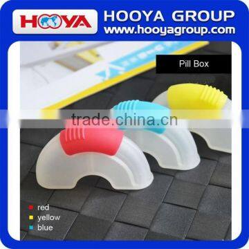 Half Ring Shaped 2 Compartment Pill Storage Box