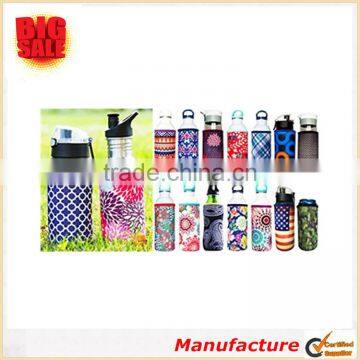 2017 The Newest Style Neoprene Bottle Sleeve Water Bottle Thermal Insulated Bottle Sleeve photo-4