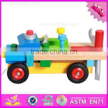 2016 New Design Kids Diy Wooden Screw Car Toy W03C024 photo-5