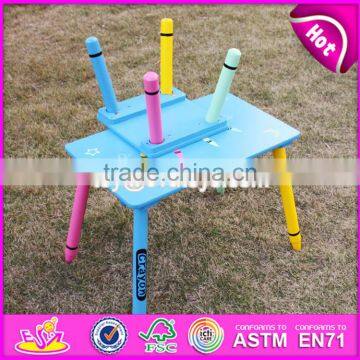 2017 New Design Kindergarten Wooden Table and Chairs for Toddlers W08G217 photo-5
