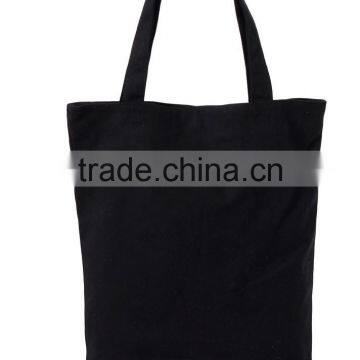 Simple Black Tote bag Canvas Shopping Bag for Custom