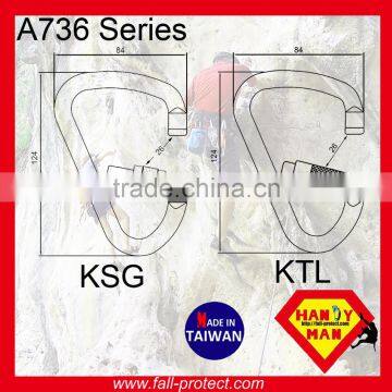 25KN Big Gate Open Mountain Climbing Aluminum Carabiner With HMS Type photo-6