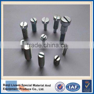 Low Price Of DIN 84 Titanium Slotted Cheese Head Screws With Top Quanlity photo-2