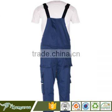 Cotton Fabric Blue Wear Rough Workwear Pants photo-3