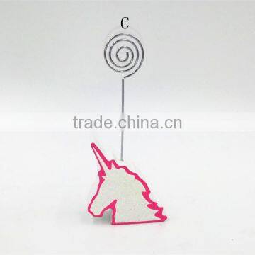 Wood and Iron Decoration Name Card Holder photo-4